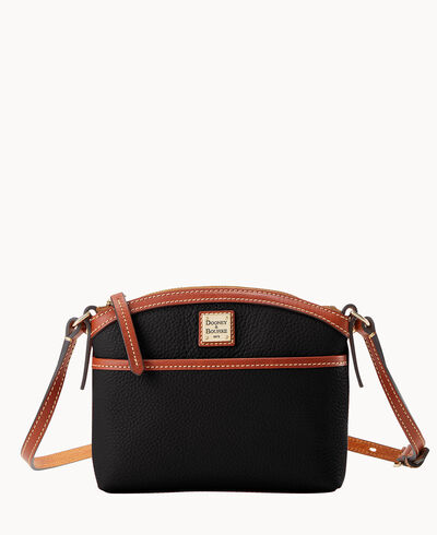 Pebble Grain Domed Crossbody