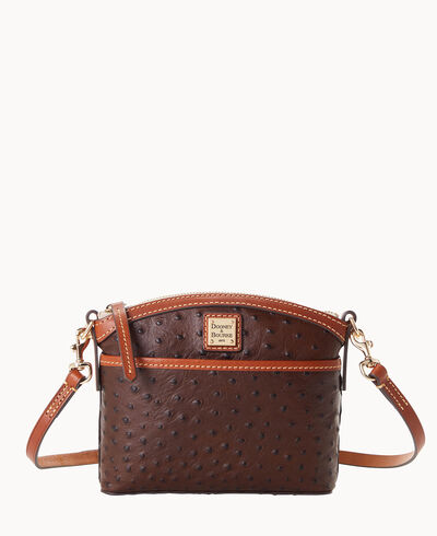 Ostrich Domed Crossbody