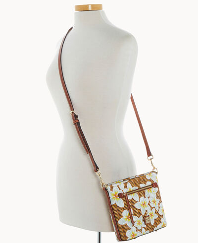 Plumeria Small Zip Crossbody