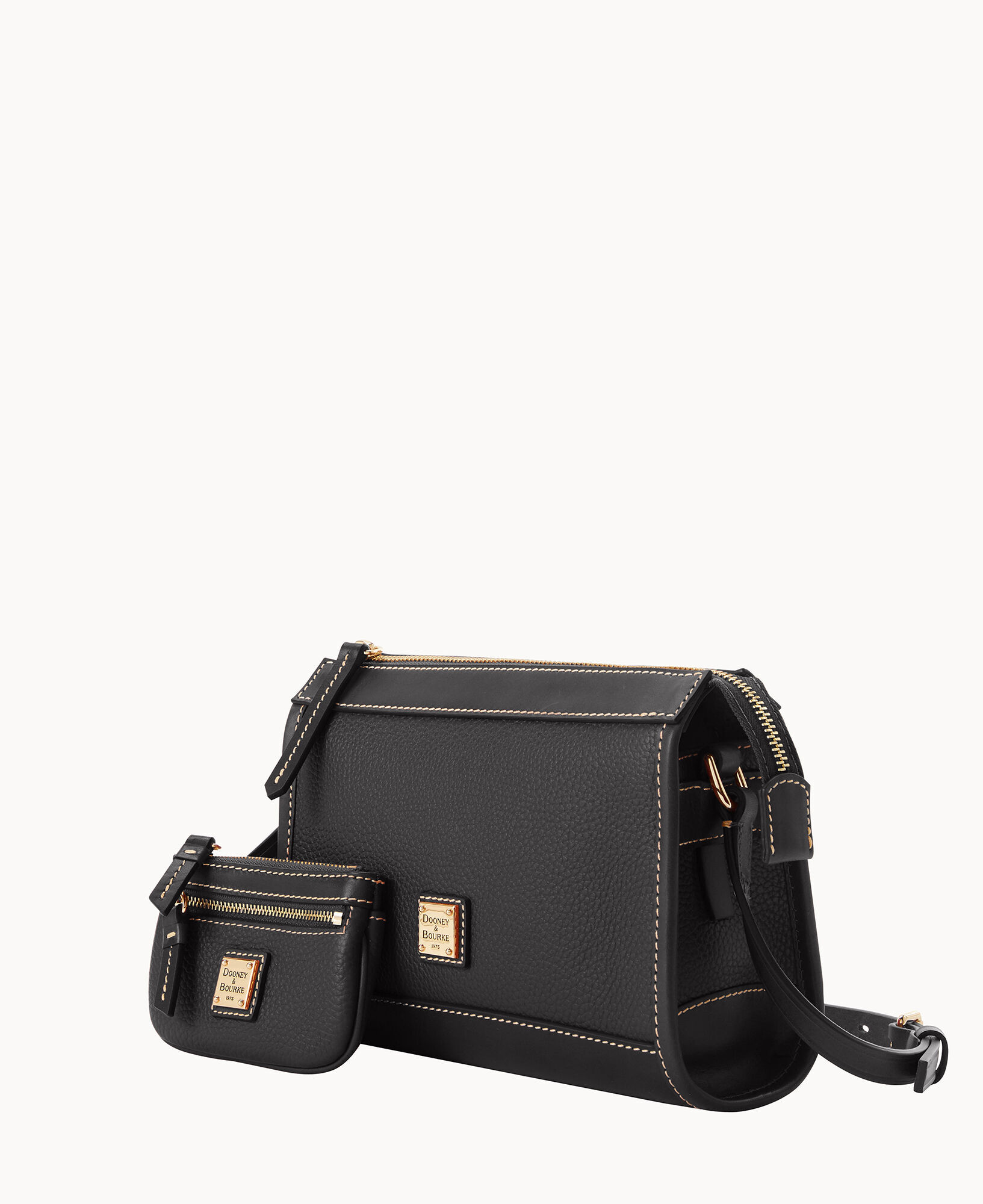 Pebble grain outlet mini zip crossbody