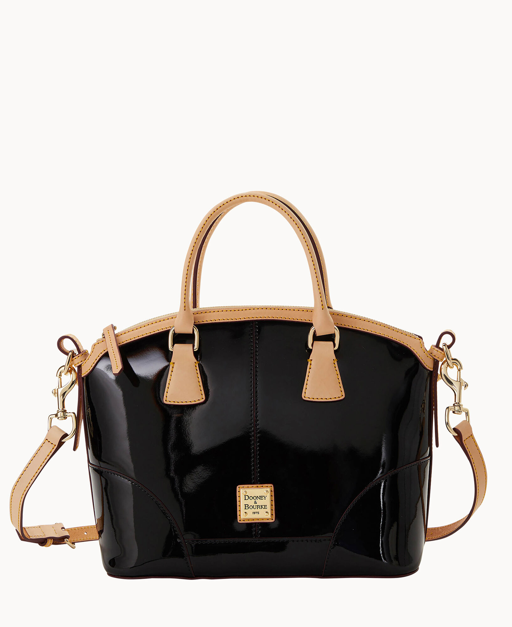Dooney Bourke Patent Domed Satchel