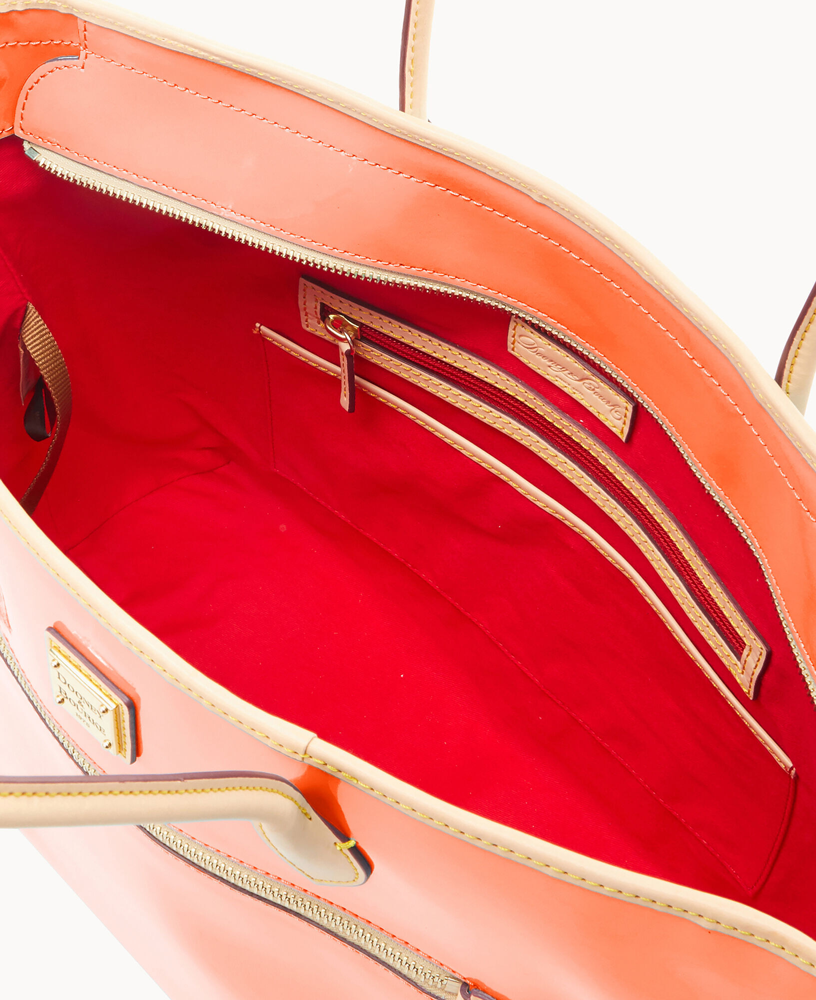 Red patent leather dooney cheap bourke purse