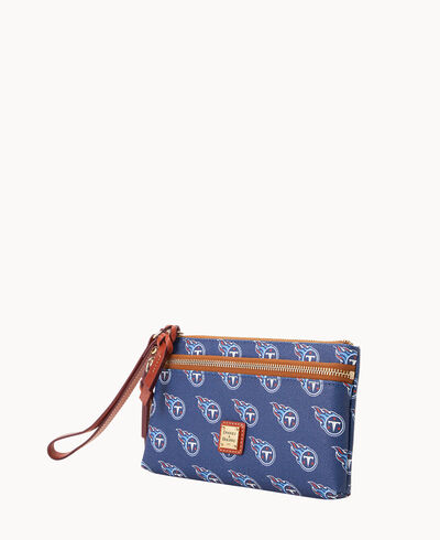 NFL Titans Double Zip Wristlet