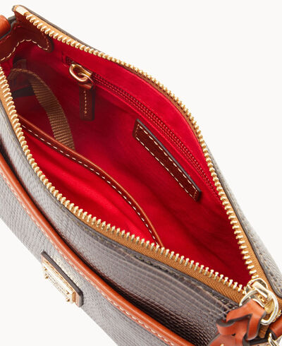 Embossed Lizard Ginger Crossbody