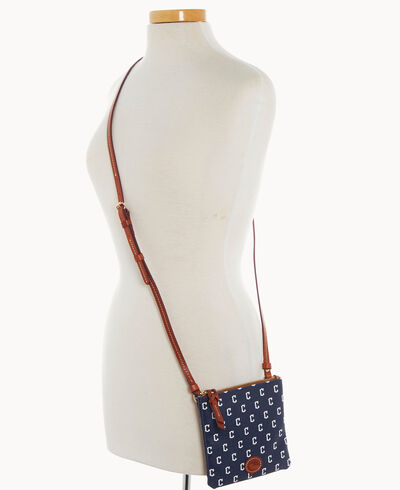 MLB Guardians Small North South Top Zip Crossbody