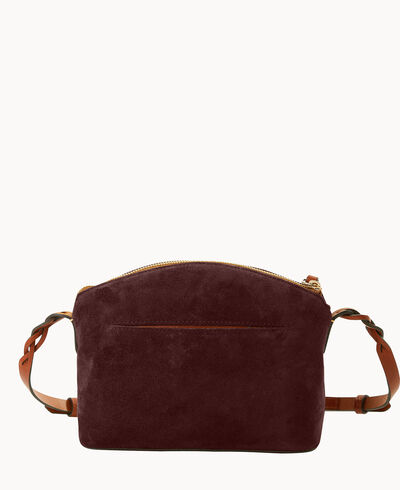 Suede Penny Crossbody