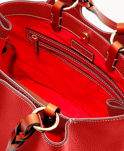 Pebble Grain Large Zip Barlow Small Coin Case