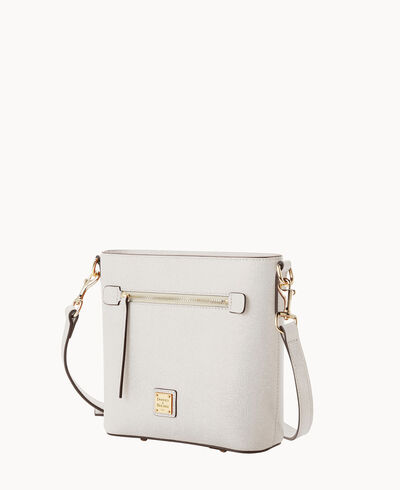 Saffiano Small Zip Crossbody