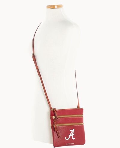 Collegiate University of Alabama Triple Zip Crossbody