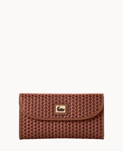 Camden Woven Continental Clutch