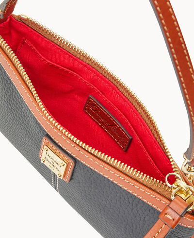 Pebble Grain Large Slim Wristlet