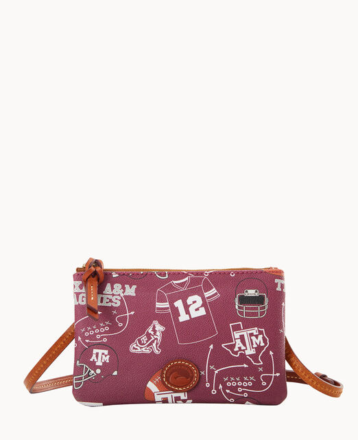 Collegiate Texas Achr(38)M Top Zip Crossbody