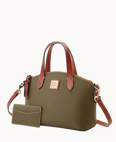 Pebble Grain Ruby Bag With Card Case