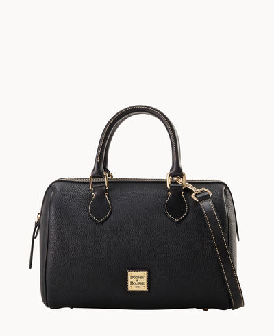Pebble Grain Barrel Satchel
