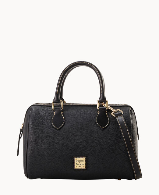 Pebble Grain Barrel Satchel