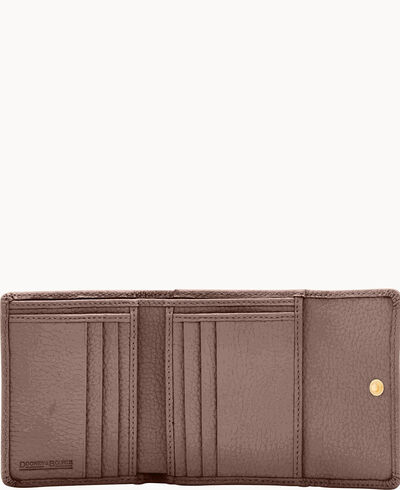 Pebble Grain Small Flap Credit Card Wallet