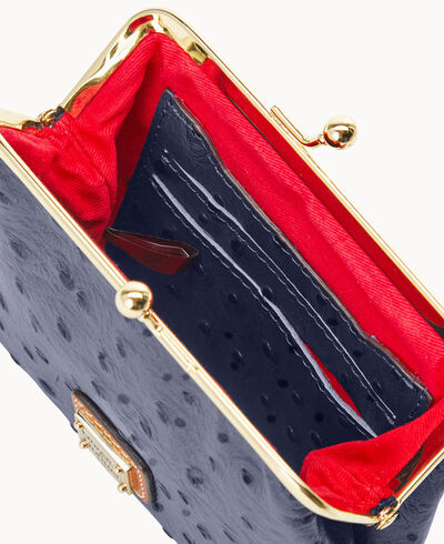 Ostrich Large Frame Purse