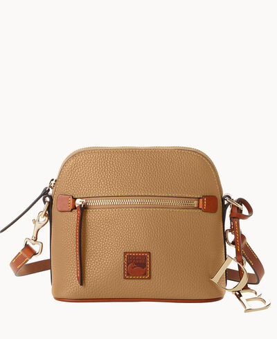 Pebble Grain Domed Crossbody