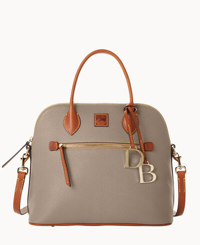 Pebble Grain Large Domed Satchel