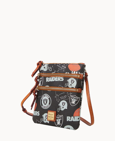 NFL Raiders North South Triple Zip Crossbody