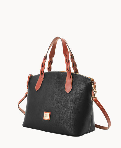 Pebble Grain Celeste Satchel