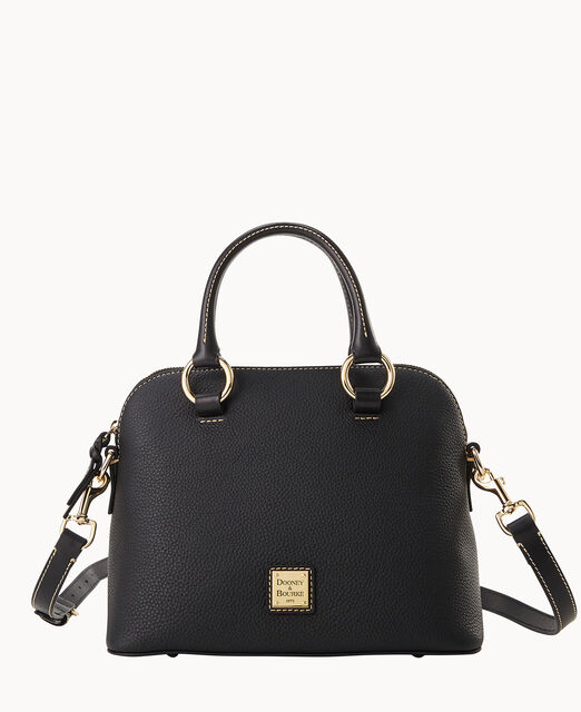 Pebble Grain Domed Satchel