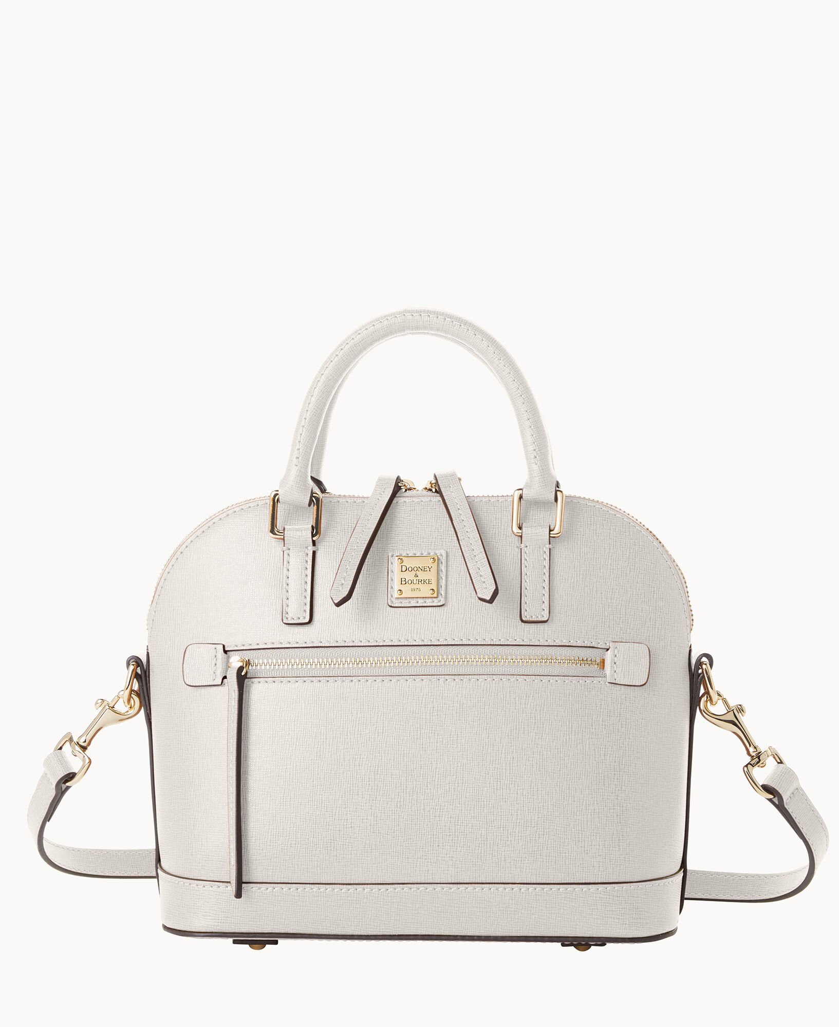 Dooney Bourke Saffiano Small Domed Zip Satchel