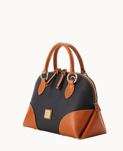 Pebble with Florentine Trim Domed Satchel