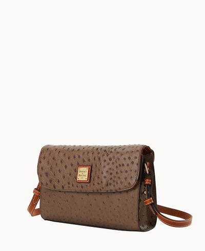 Ostrich Lacey Clutch