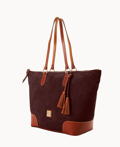 Suede Career Tote