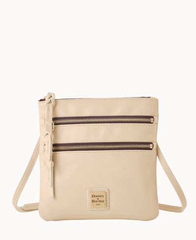 Apollo Leather Triple Zip Crossbody