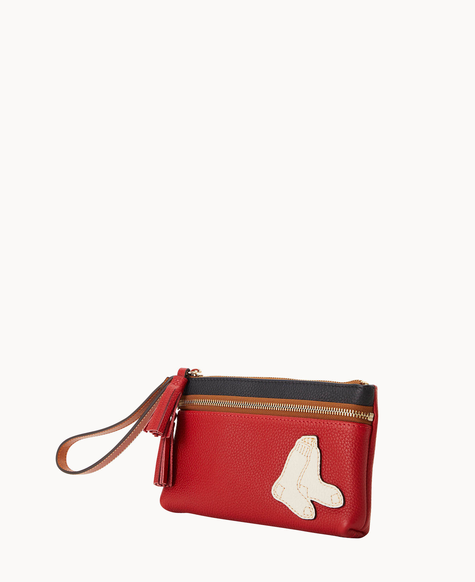 Dooney Bourke MLB Red Sox Double Zip Wristlet