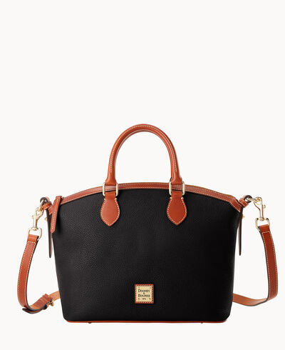 Pebble Grain Domed Satchel