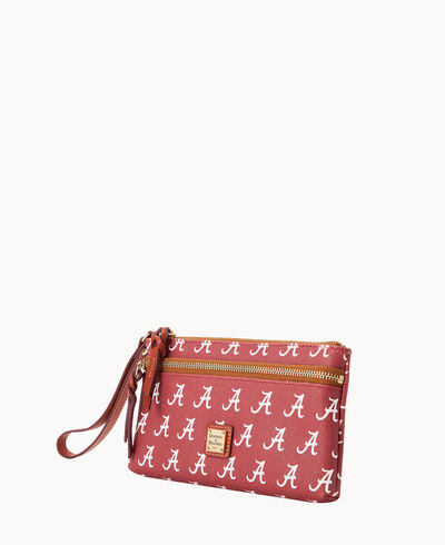 Collegiate University of Alabama Double Zip Wristlet