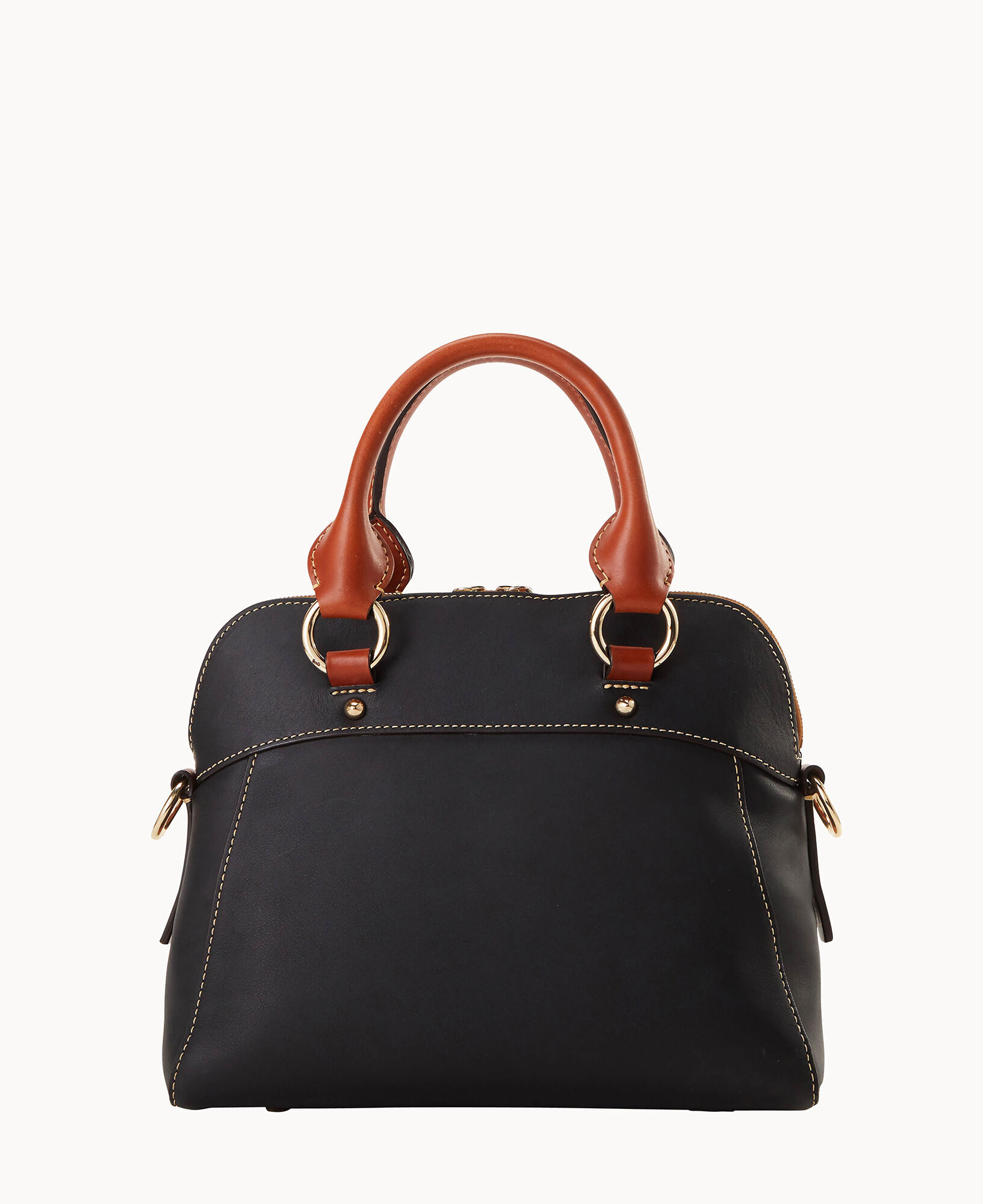 Dooney and bourke black satchel sale