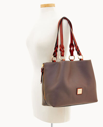 Pebble Grain Large Zip Barlow Small Coin Case