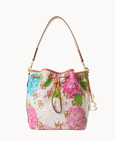 Hydrangea Monogram Drawstring