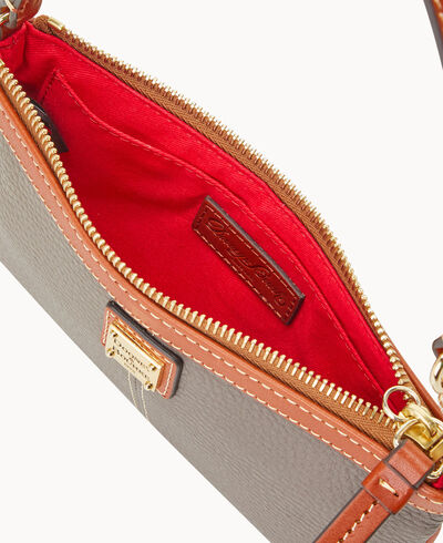 Pebble Grain Large Slim Wristlet