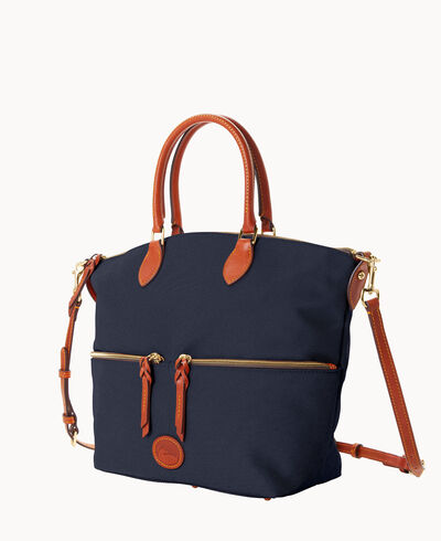 Nylon Large Pocket Satchel