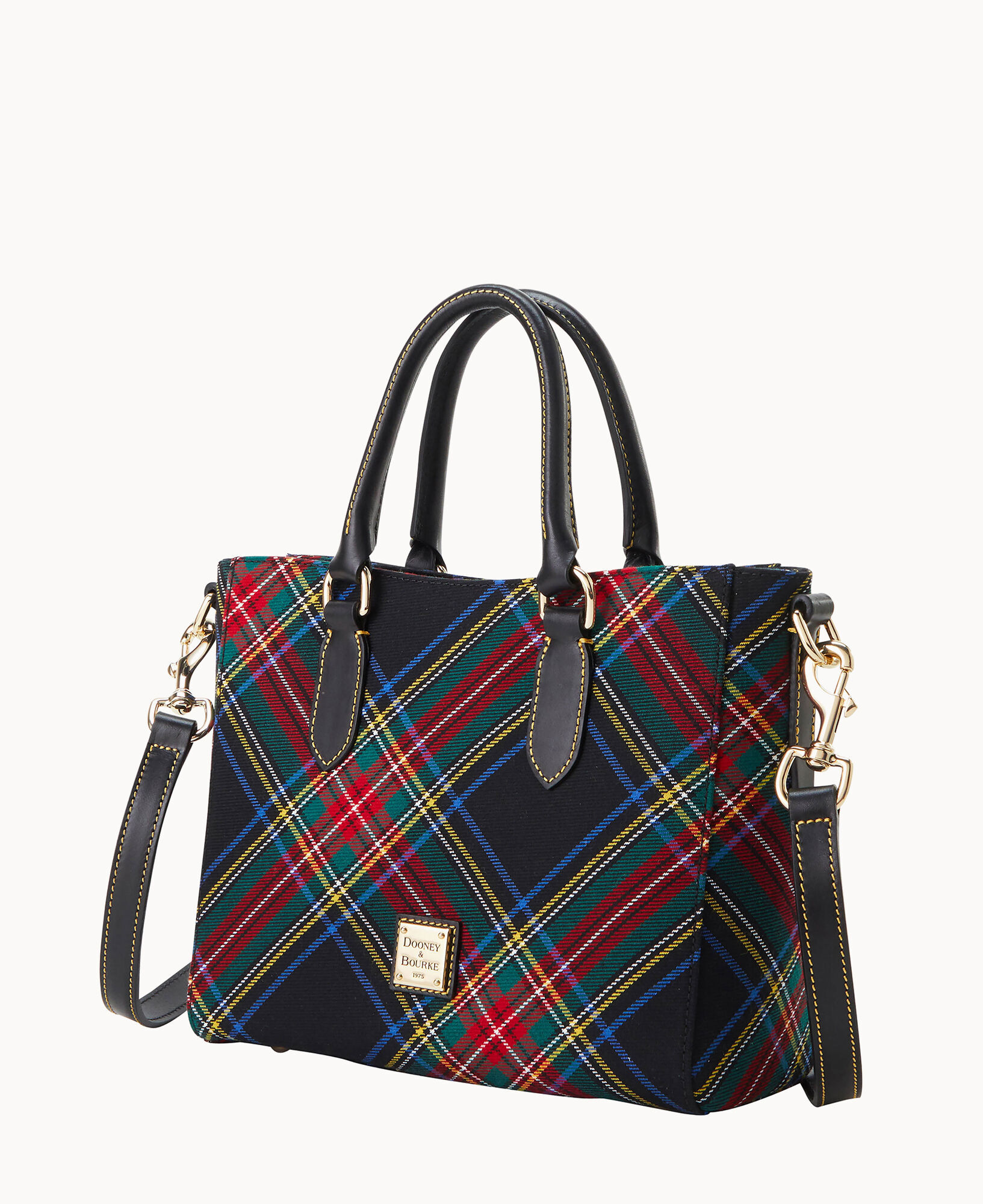 Tartan Top Handle Tote