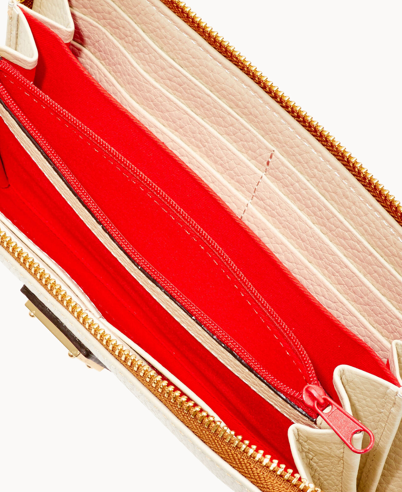 Dooney and bourke pebble shop grain large zip around wristlet