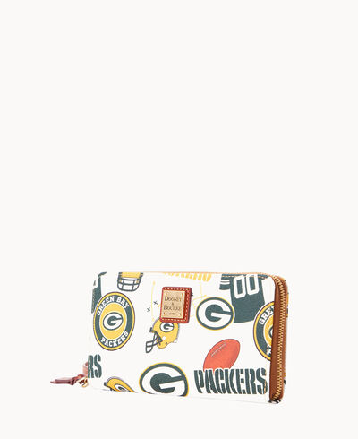 NFL Packers Large Zip Around Wristlet