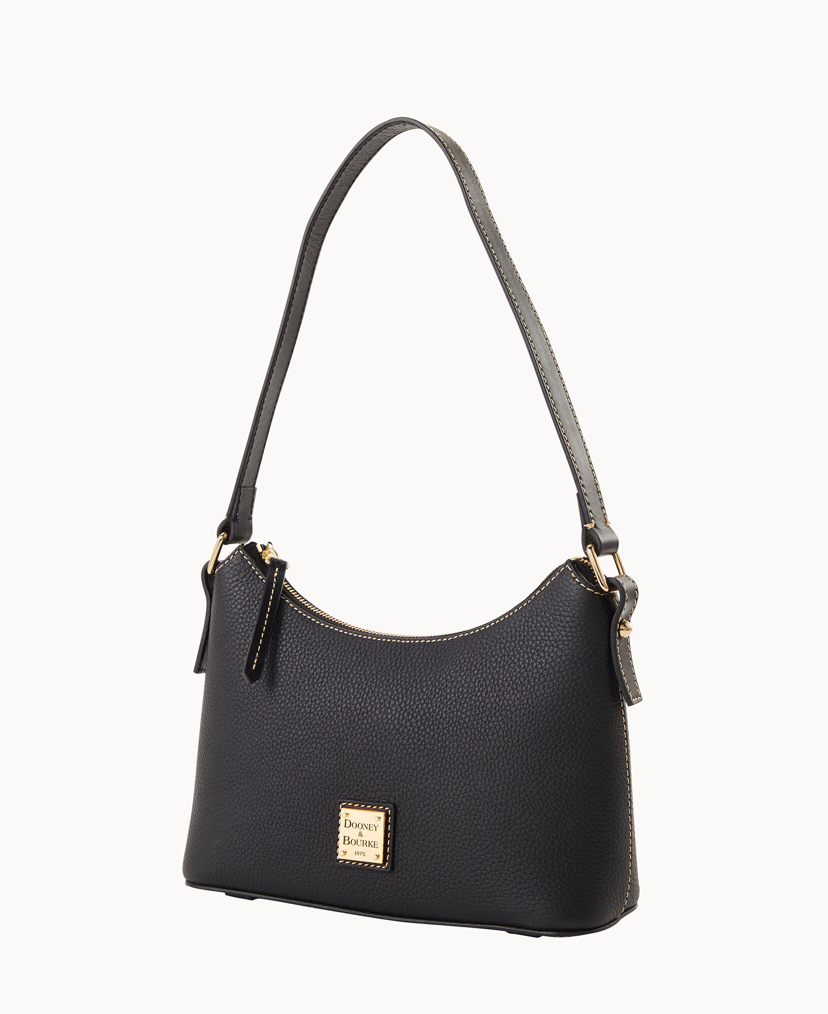 Baguette Large - Black leather bag