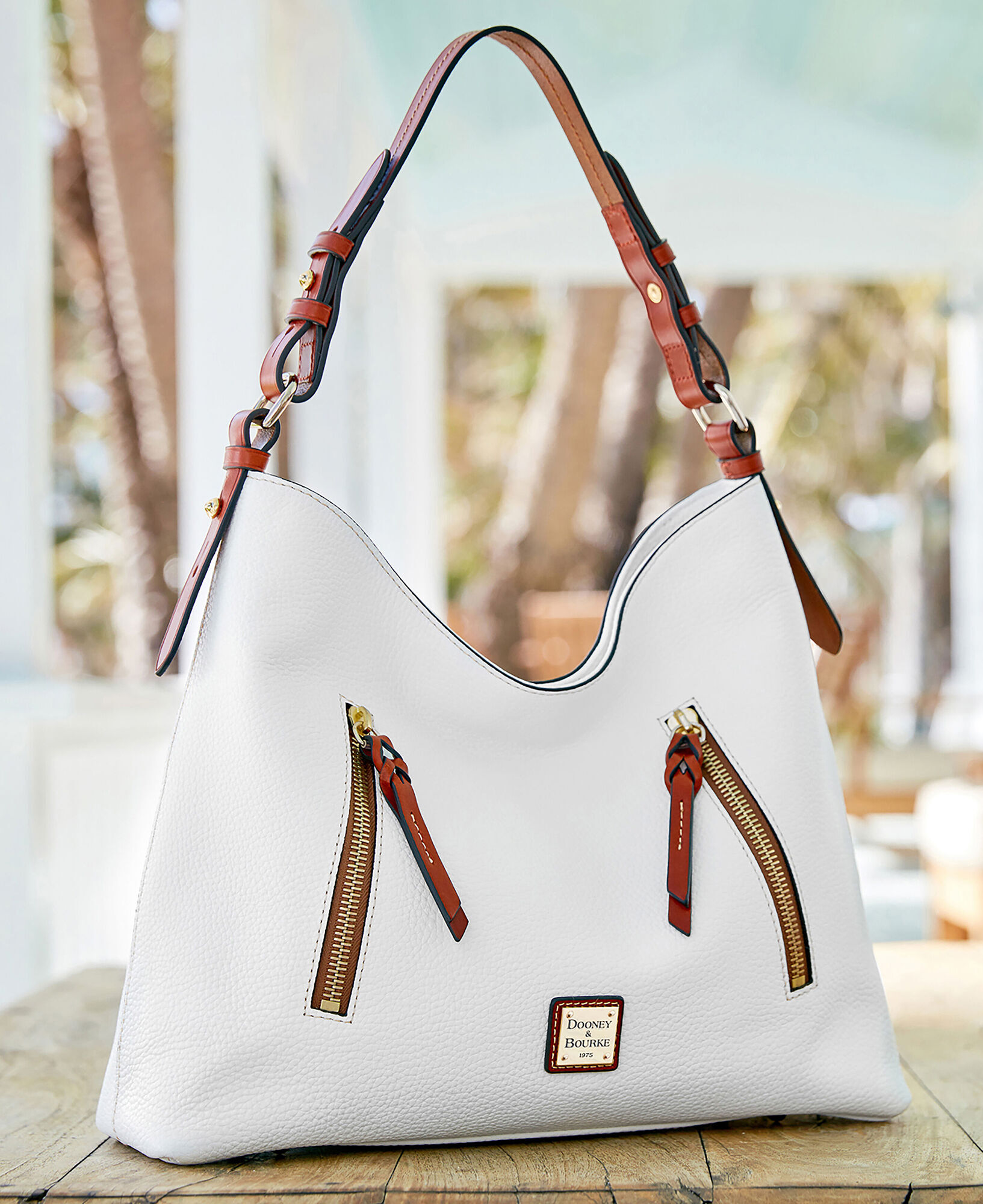 Dooney and bourke cooper suede hobo top