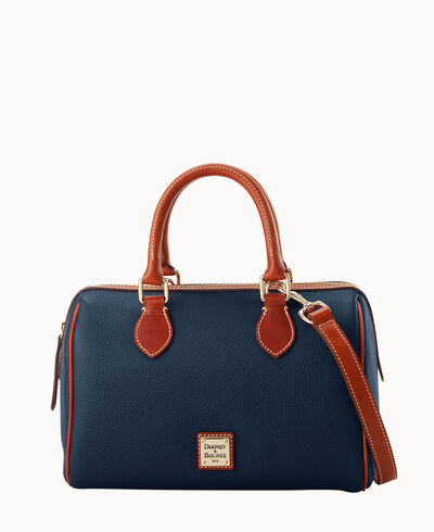Pebble Grain Barrel Satchel