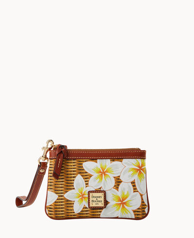 Plumeria Medium Wristlet