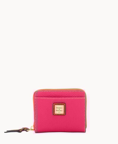 Pebble Grain Small Zip Around Wallet