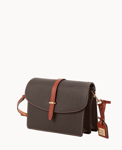 Pebble Grain Flap Crossbody
