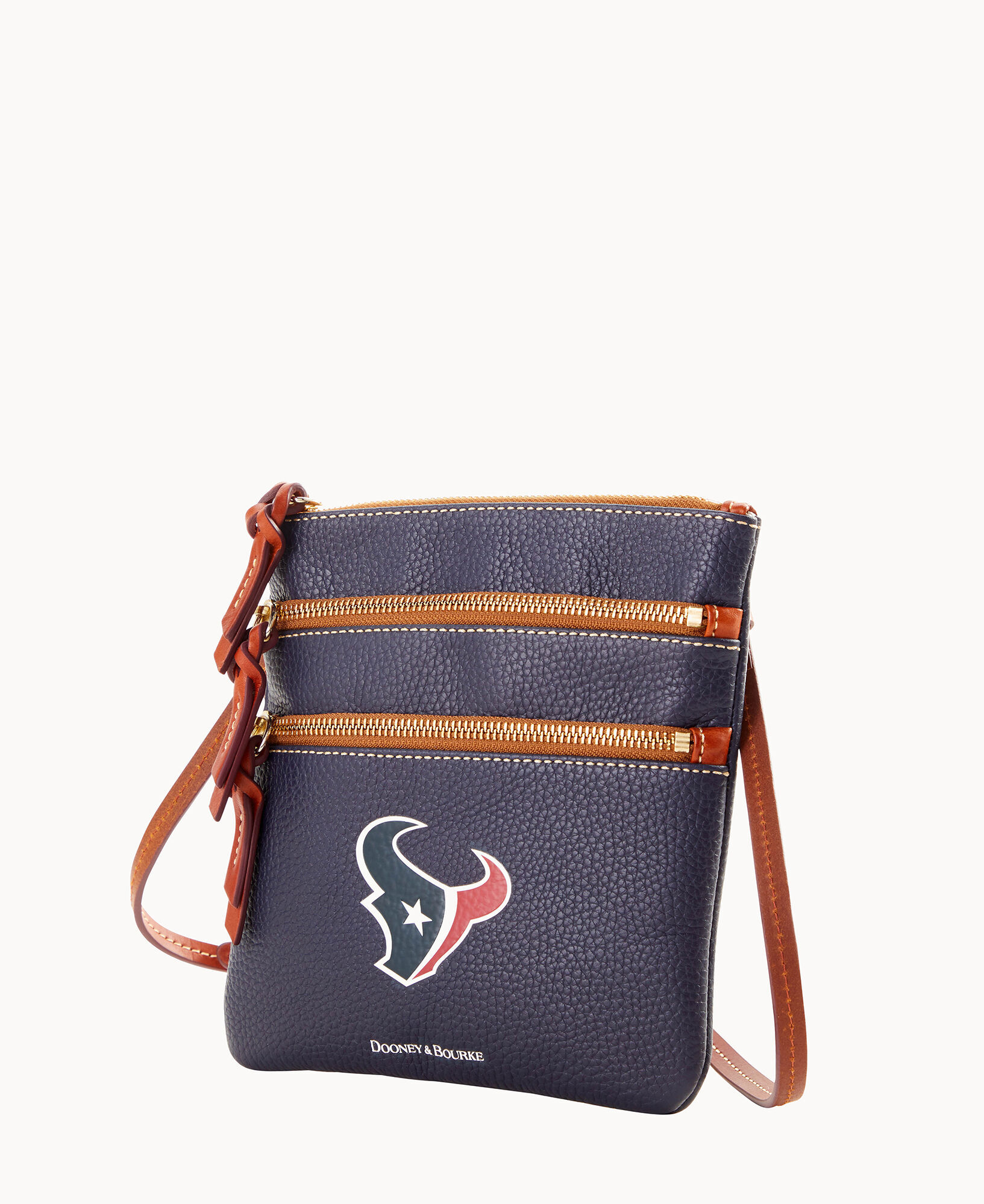 Dooney Bourke NFL Texans Triple Zip Crossbody