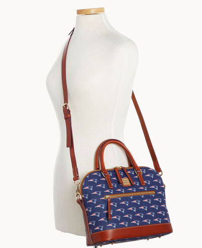 NFL Patriots Domed Zip Satchel